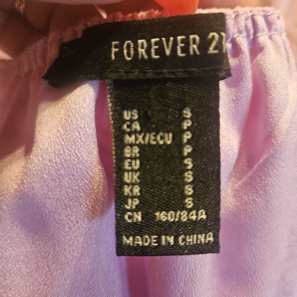 Forever 21 Purple and Pink Long Sleeve Sundress - Picture 11 of 11
